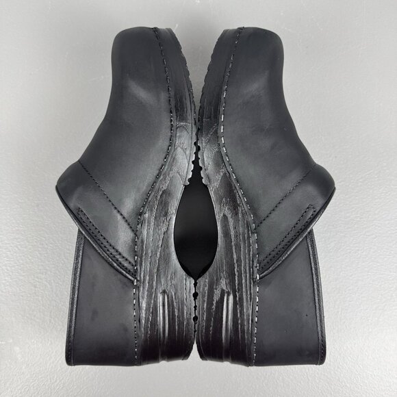 Dansko Professional Clogs Shoes Leather Slip On Black Oiled Womens 42 US 11.5/12 - Picture 5 of 10